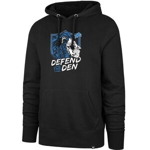 Men’s Detroit Lions Football Black Pullover Hoodie Size XL